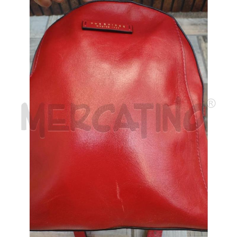 ZAINETTO DONNA THE BRIDGE PELLE LISCIA ROSSO | Mercatino dell'Usato Settimo torinese 3
