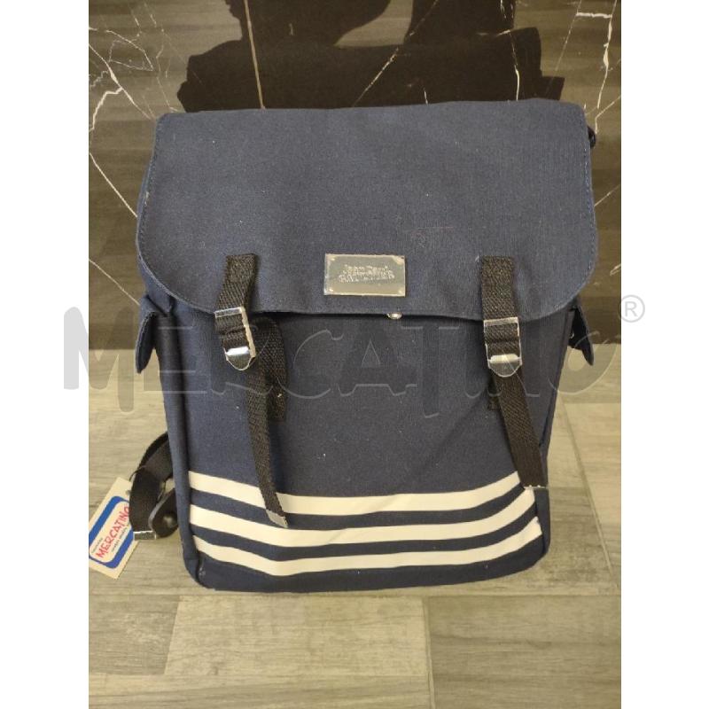 ZAINO DONNA JEAN PAUL GAULTIER BLU TESSUTO | Mercatino dell'Usato Settimo torinese 1