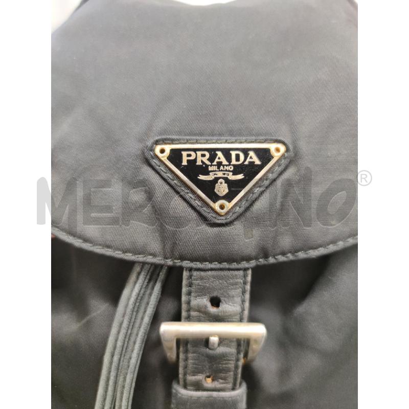 ZAINO DONNA PRADA NYLON METALLERIA DORATA  | Mercatino dell'Usato Settimo torinese 2