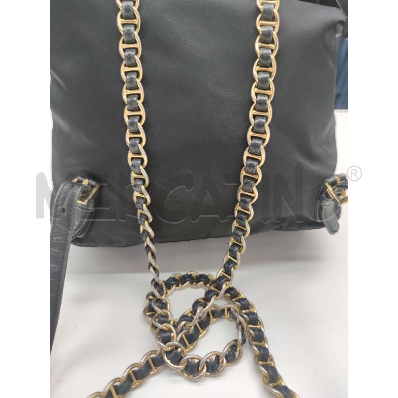 ZAINO DONNA PRADA NYLON METALLERIA DORATA  | Mercatino dell'Usato Settimo torinese 3