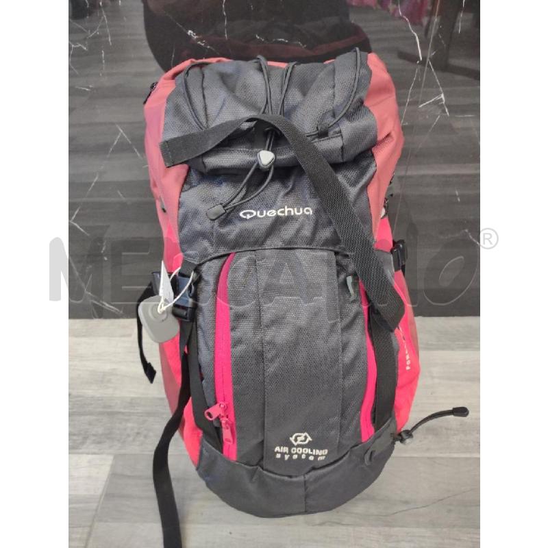 ZAINO TREKKING QUECHUA ROSSO 40 LITRI | Mercatino dell'Usato Settimo torinese 1