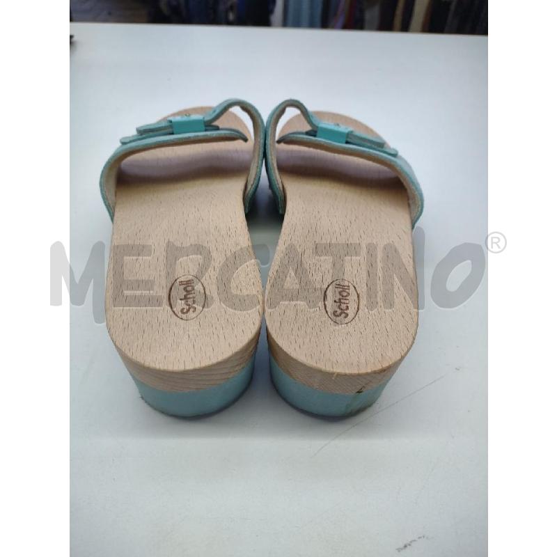 ZOCCOLI DONNA SCHOLL AZZURRO PASTELLO PELLE | Mercatino dell'Usato Settimo torinese 3