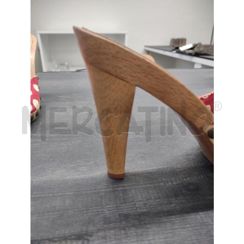 ZOCCOLI MIU MIU FASCIA TESSUTO ROSSO POIS | Mercatino dell'Usato Settimo torinese 5