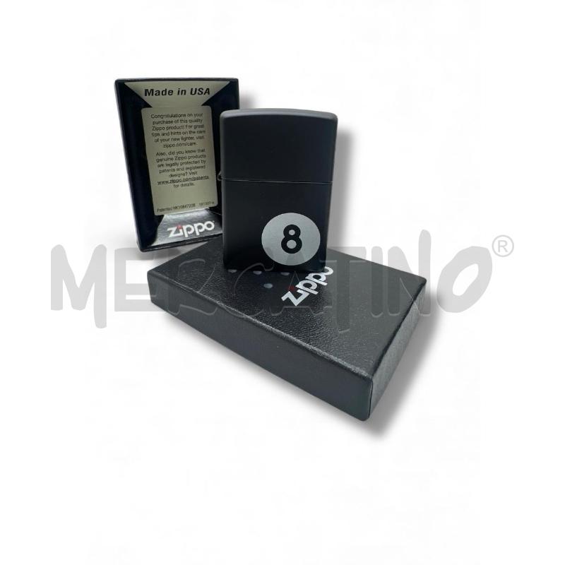 ACCENDINO ZIPPO 8 BALL NERO | Mercatino dell'Usato Rivoli 1