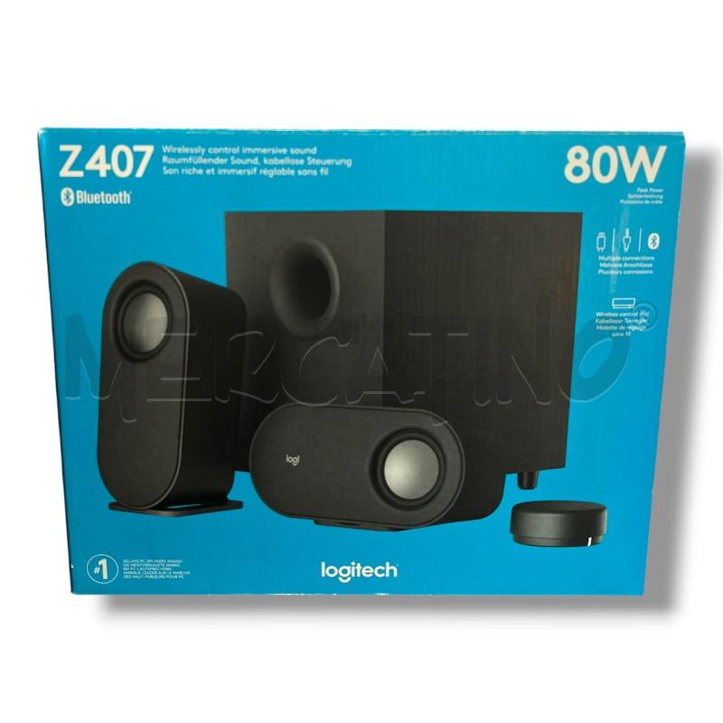 ALTOPARLANTI + SUBWOOFER BLUETOOTH LOGITECH Z407 | Mercatino dell'Usato Rivoli 1