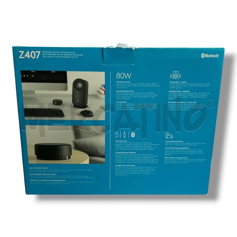 ALTOPARLANTI + SUBWOOFER BLUETOOTH LOGITECH Z407 | Mercatino dell'Usato Rivoli 3