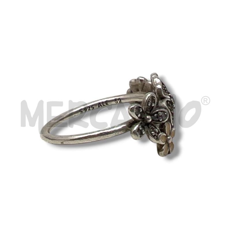 ANELLO DONNA PANDORA ARG925 SHIMMERING BOUQUET  | Mercatino dell'Usato Rivoli 4