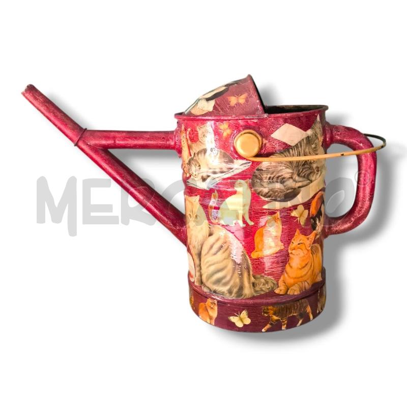 ANNAFFIATOIO DECORATO ROSSO GATTINI LATTA 31X45X17 | Mercatino dell'Usato Rivoli 2