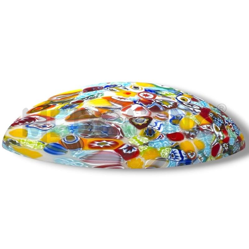 APPLIQUE COPPIA VELA ALBA MURANO MILLEFIORI 47CM | Mercatino dell'Usato Rivoli 5
