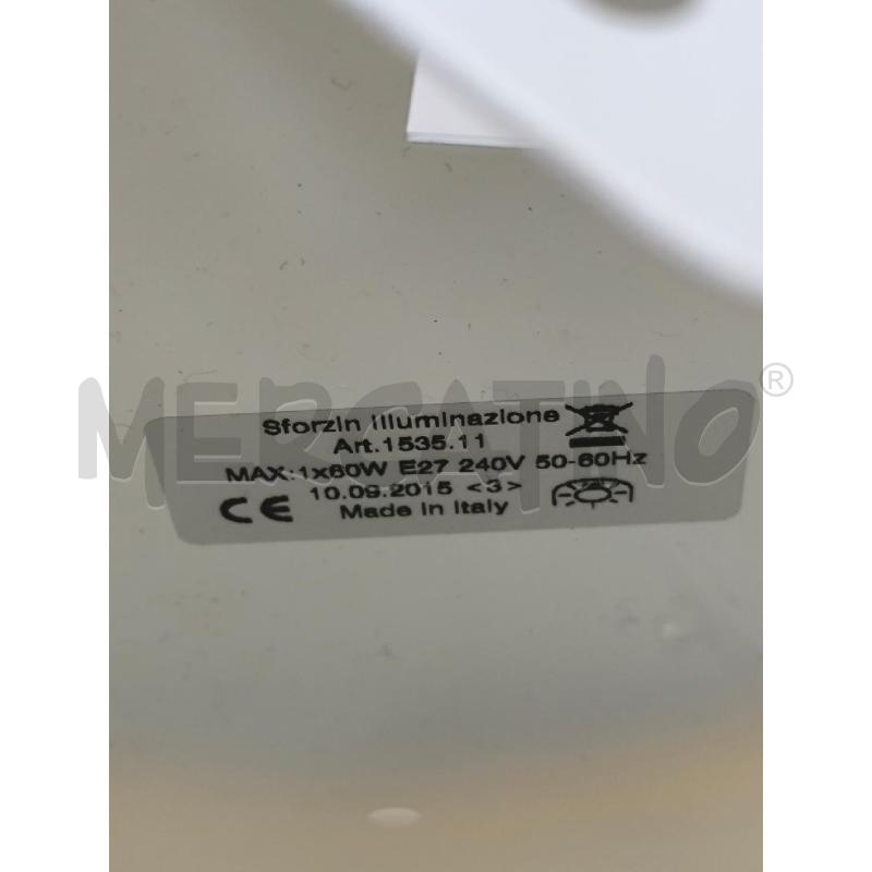 APPLIQUE SFORZIN VETRO STROPICCIATO 41.5CM | Mercatino dell'Usato Rivoli 3