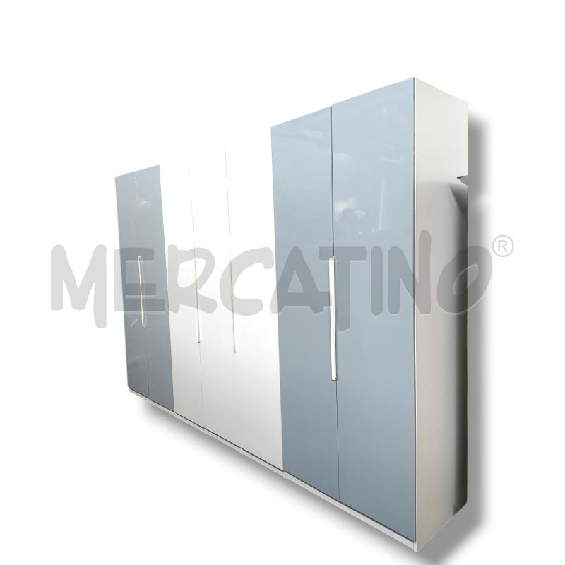 ARMADIO 7 ANTE 350X235X60 BIANCO AZZURRINO IKEA  | Mercatino dell'Usato Rivoli 1