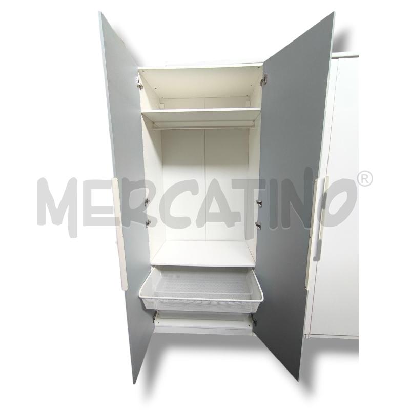 ARMADIO 7 ANTE 350X235X60 BIANCO AZZURRINO IKEA  | Mercatino dell'Usato Rivoli 5