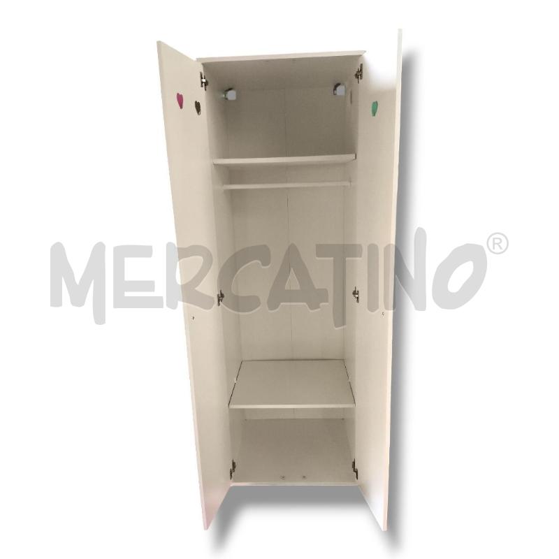 ARMADIO CAMERETTA 2ANTE APPENDINO 2 MENSOLE 51X70X178H  | Mercatino dell'Usato Rivoli 2