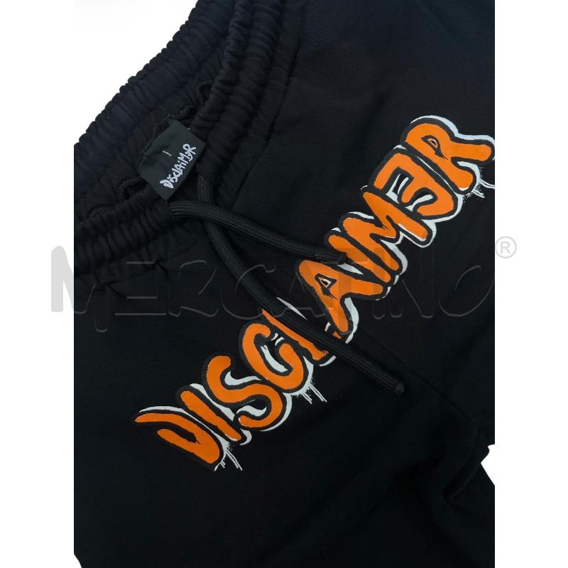 BERMUDA UOMO DISCLAIMER NERO LOGO ARANCIO | Mercatino dell'Usato Rivoli 2