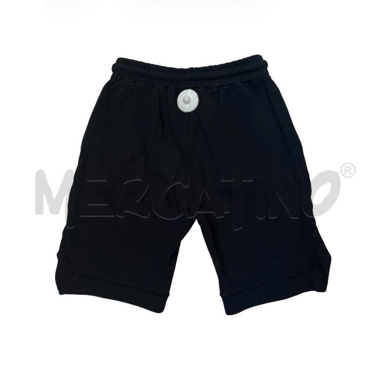BERMUDA UOMO DISCLAIMER NERO LOGO ARANCIO | Mercatino dell'Usato Rivoli 3