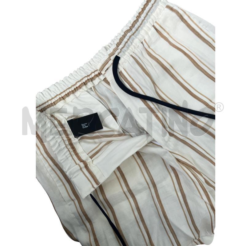 BERMUDA UOMO PT TORINO BIANCHI RIGHE BEIGE MISTO LINO | Mercatino dell'Usato Rivoli 3