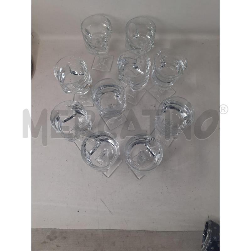 BICCHIERI PZ. 10 CRISTALLO SAGOMATO | Mercatino dell'Usato Rivoli 4