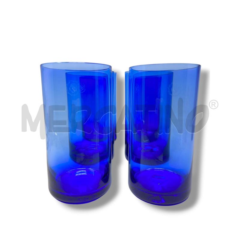 BICCHIERI PZ. 6 BLU ARTIGIANATO MAMMARO | Mercatino dell'Usato Rivoli 1
