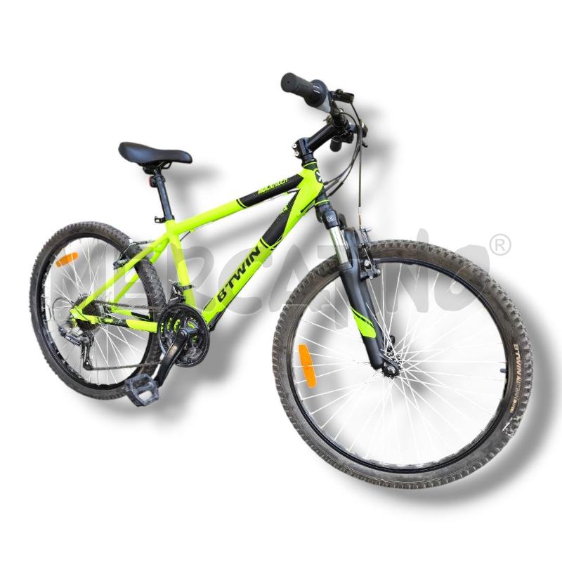 BICICLETTA ROCKRIDER 500 GIALLO LIME DIAM 24 | Mercatino dell'Usato Rivoli 4