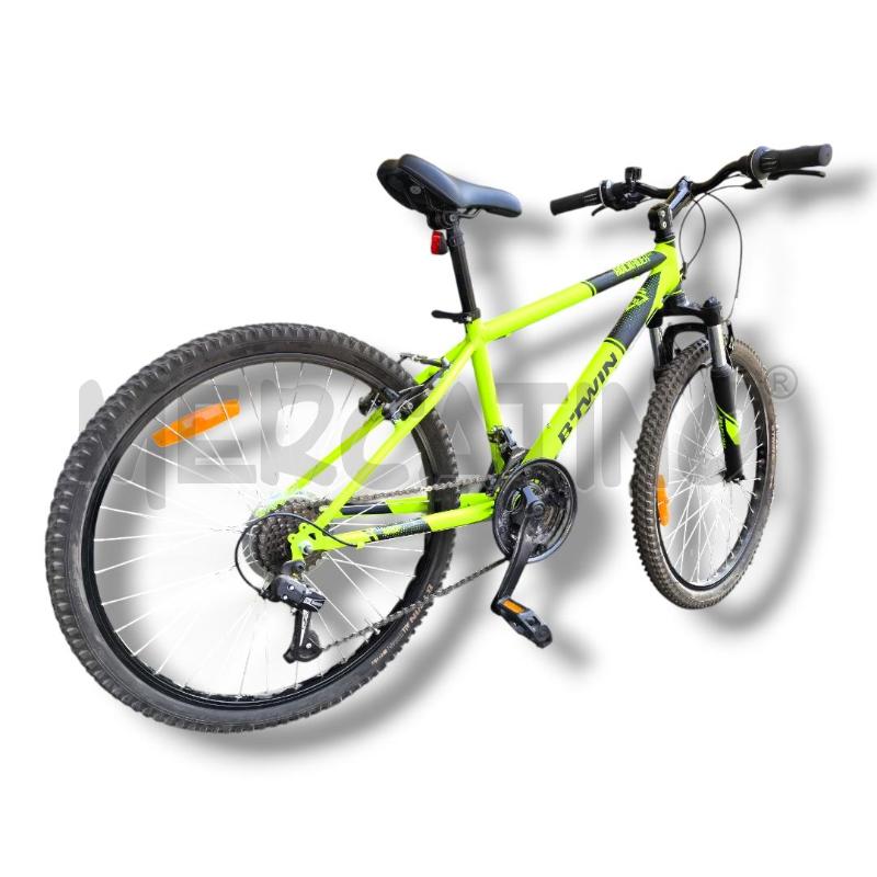 BICICLETTA ROCKRIDER 500 GIALLO LIME DIAM 24 | Mercatino dell'Usato Rivoli 5