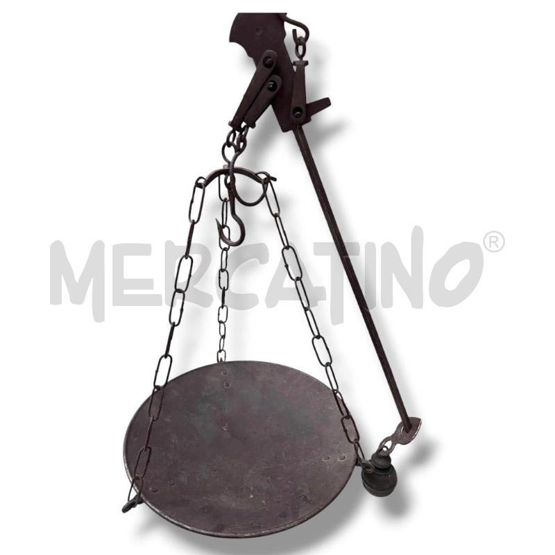 BILANCIA ANTICA STADERA CON PIATTO PORTATA MAX 10 KG | Mercatino dell'Usato Rivoli 3