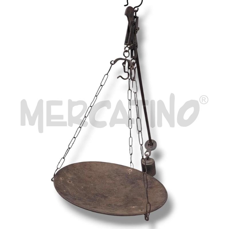 BILANCIA ANTICA STADERA CON PIATTO PORTATA MAX 16 KG | Mercatino dell'Usato Rivoli 1
