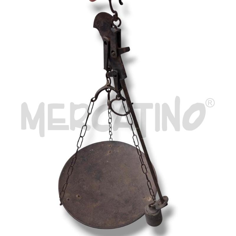 BILANCIA ANTICA STADERA CON PIATTO PORTATA MAX 16 KG | Mercatino dell'Usato Rivoli 3
