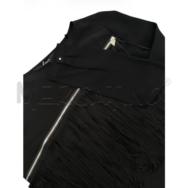 BLUSA DONNA GUESS NERA ZIP FRANGE | Mercatino dell'Usato Rivoli 3