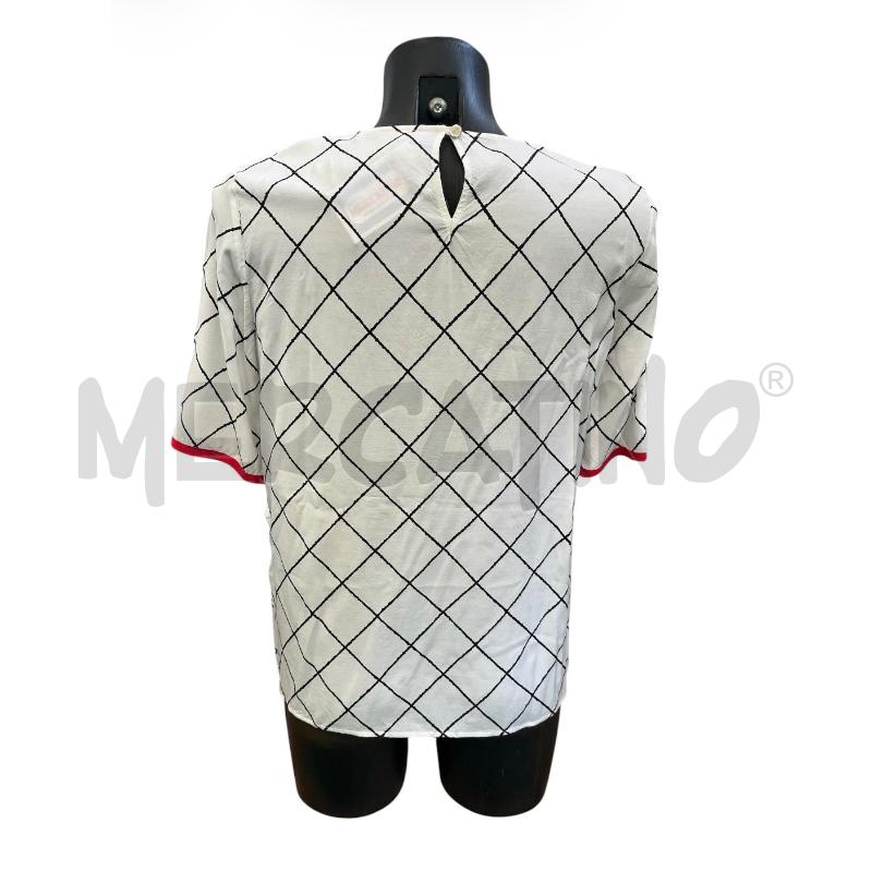BLUSA DONNA PENNY BLACK BIANCA ROMBI NERI  | Mercatino dell'Usato Rivoli 2