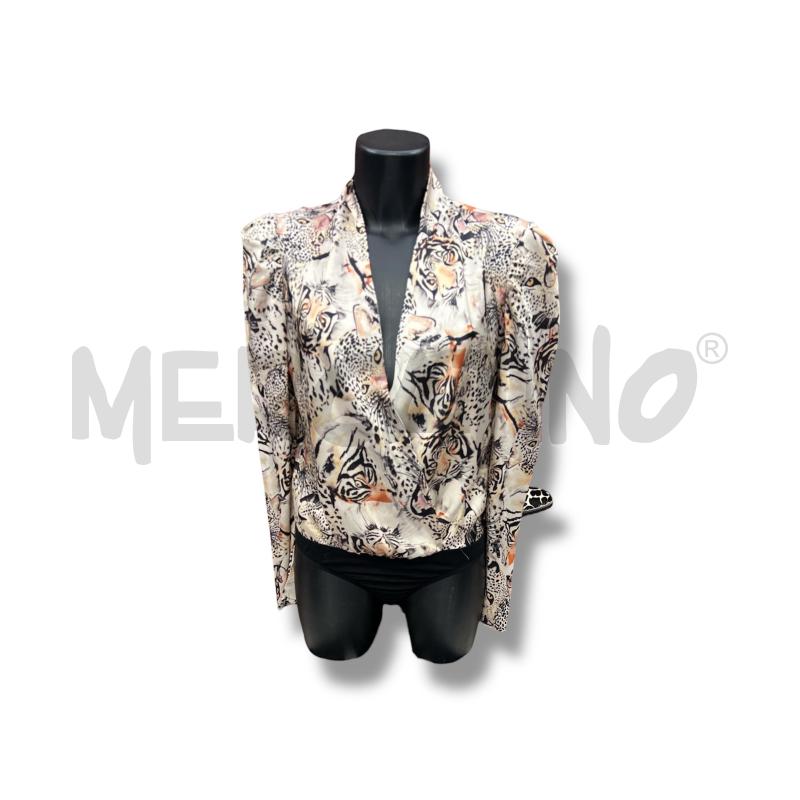 BODY DONNA MARCIANO X GUESS BEIGE ANIMALIER TIGRI | Mercatino dell'Usato Rivoli 1