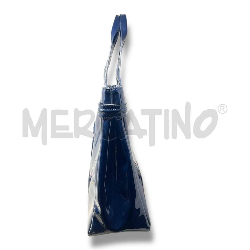 BORSA DONNA ARMANI JEANS BLU SCUSA VERNICE | Mercatino dell'Usato Rivoli 2