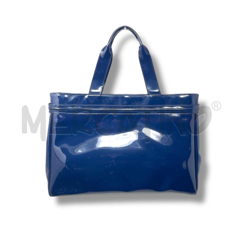 BORSA DONNA ARMANI JEANS BLU SCUSA VERNICE | Mercatino dell'Usato Rivoli 3