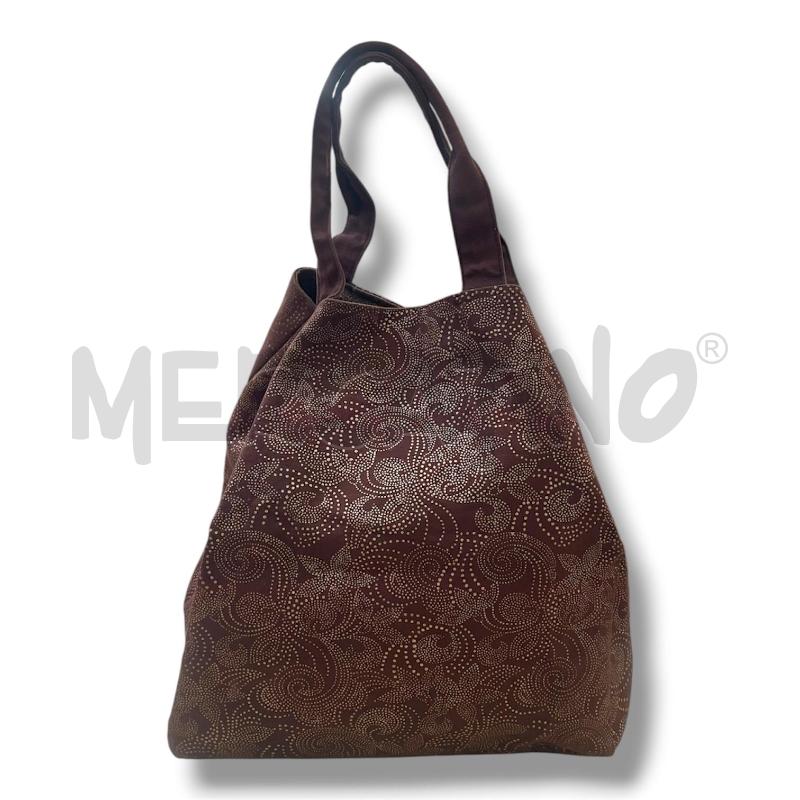 BORSA DONNA AYFEE MARRONE ETNICA  | Mercatino dell'Usato Rivoli 3