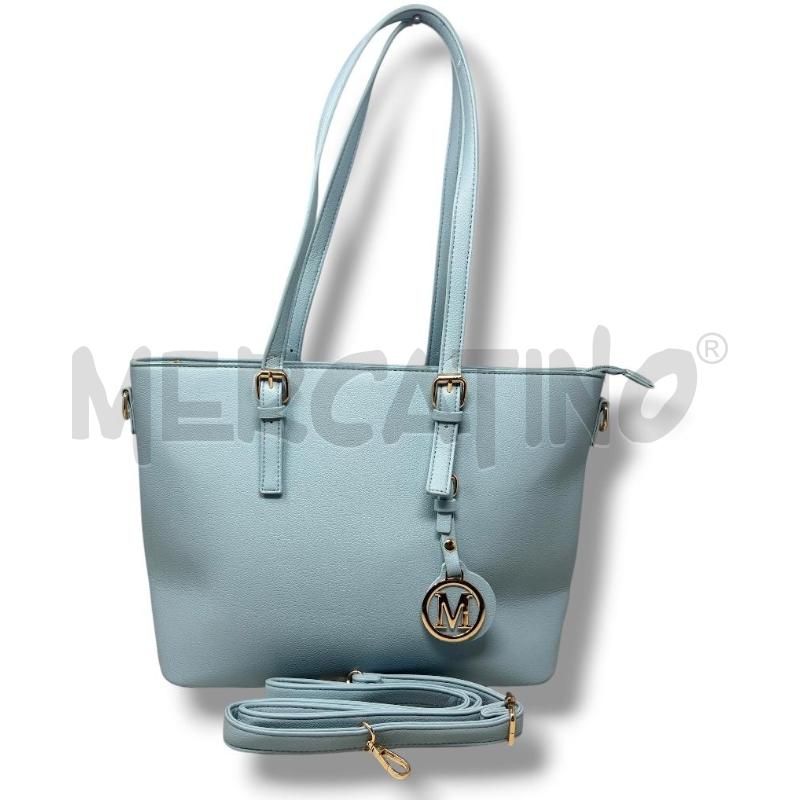 BORSA DONNA AZZURRA SIMILP MANICI REGOLABILI  | Mercatino dell'Usato Rivoli 1