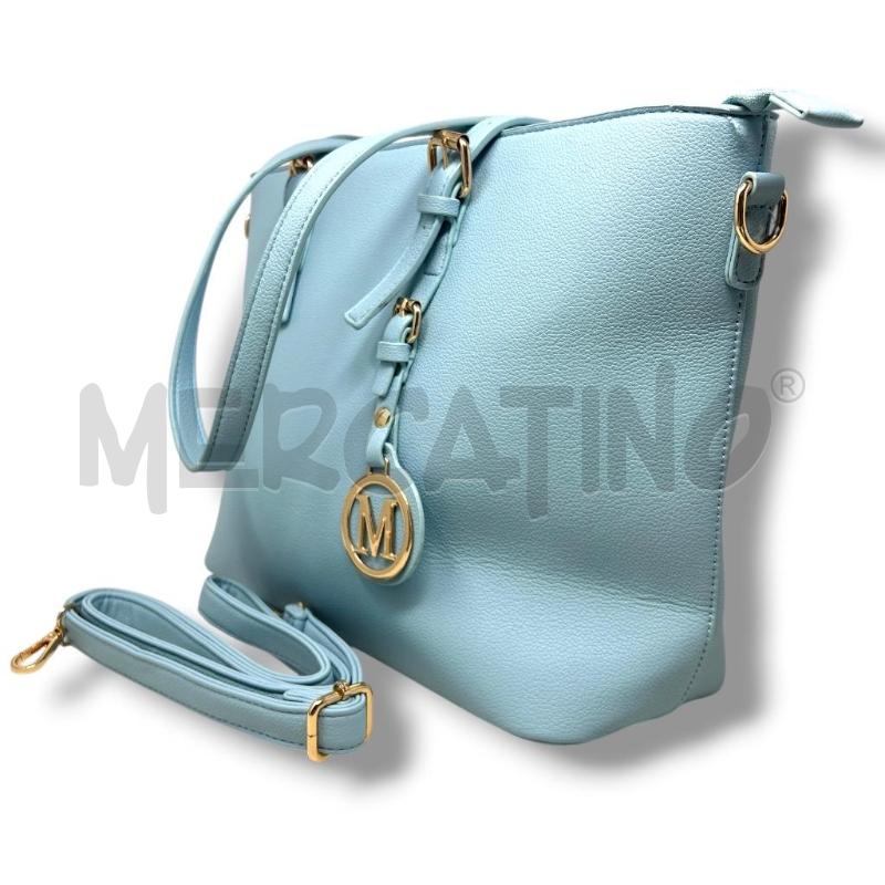 BORSA DONNA AZZURRA SIMILP MANICI REGOLABILI  | Mercatino dell'Usato Rivoli 3