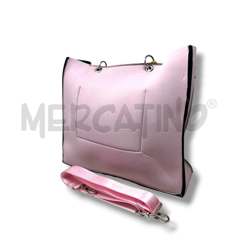 BORSA DONNA BAGLICIOUS ROSA ANTICO MANICI BAMBOO | Mercatino dell'Usato Rivoli 3