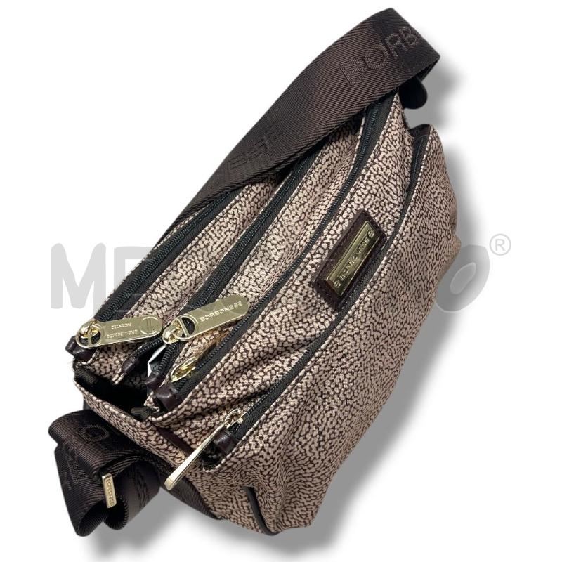 BORSA DONNA BORBONESE BEIGE TRACOLLA MARRONE  | Mercatino dell'Usato Rivoli 2