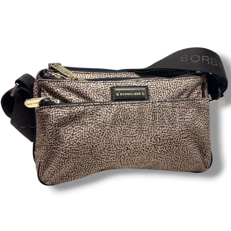 BORSA DONNA BORBONESE BEIGE TRACOLLA MARRONE  | Mercatino dell'Usato Rivoli 3