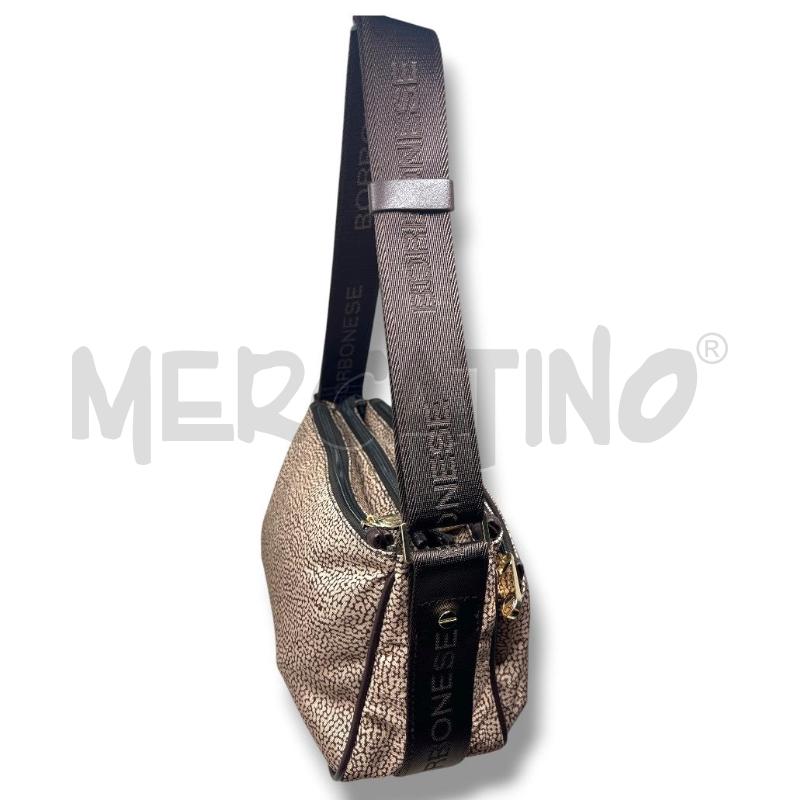 BORSA DONNA BORBONESE BEIGE TRACOLLA MARRONE  | Mercatino dell'Usato Rivoli 4