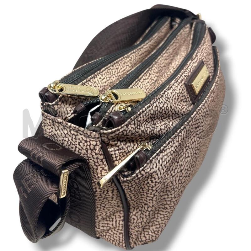 BORSA DONNA BORBONESE BEIGE TRACOLLA MARRONE  | Mercatino dell'Usato Rivoli 5