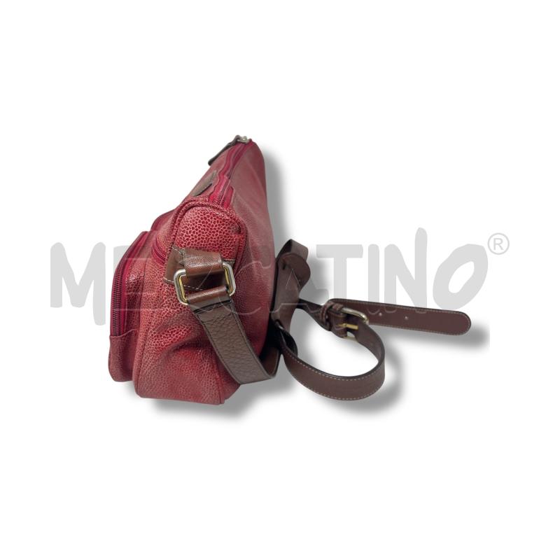BORSA DONNA BRICS ROSSA TRACOLLA MARRONE 2 TASCHE FRONTALI | Mercatino dell'Usato Rivoli 2