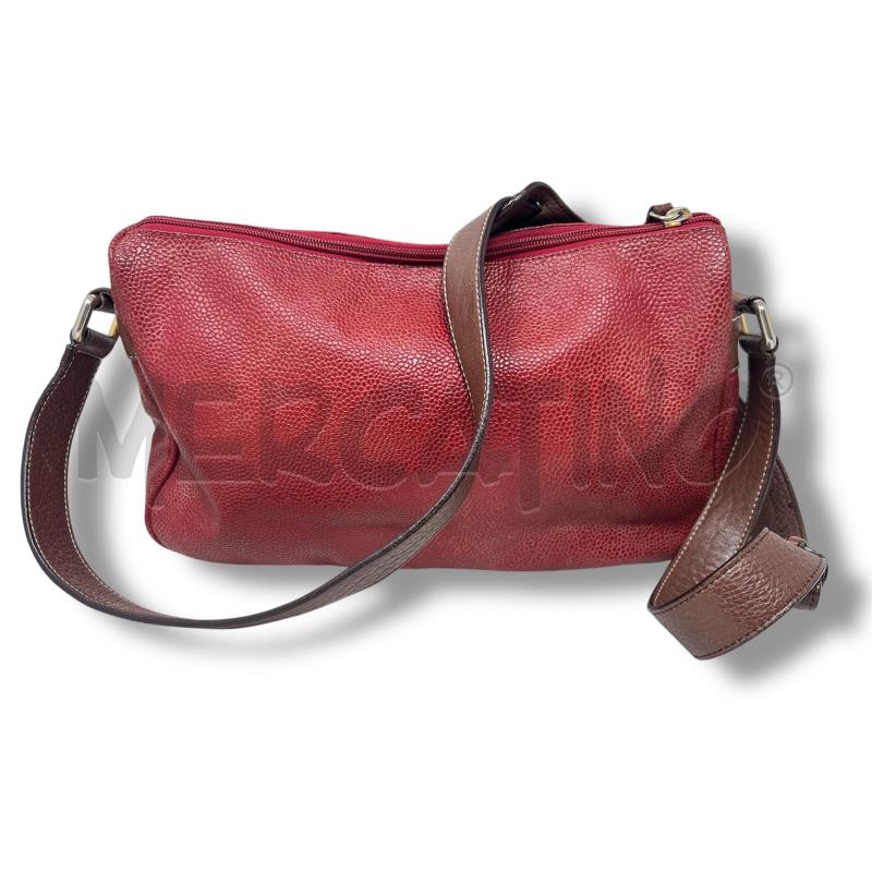BORSA DONNA BRICS ROSSA TRACOLLA MARRONE 2 TASCHE FRONTALI | Mercatino dell'Usato Rivoli 3