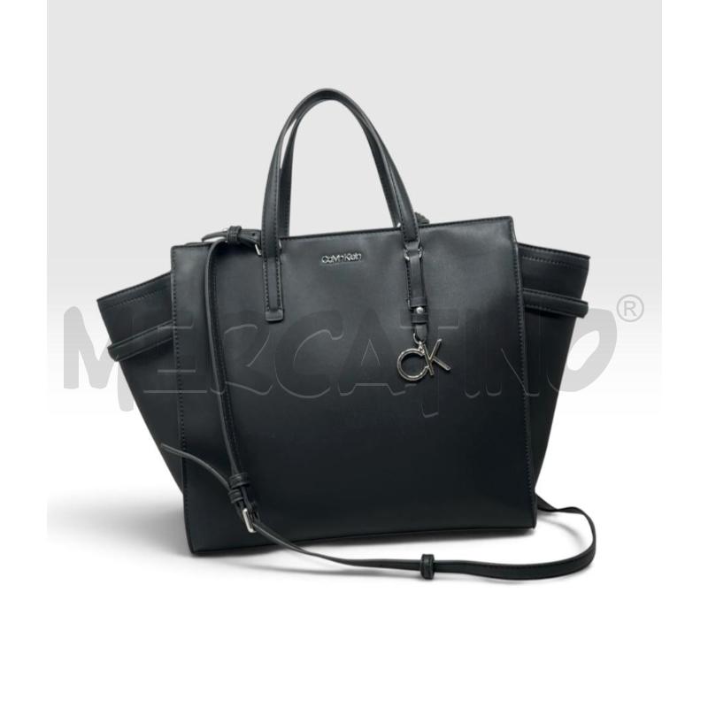 BORSA DONNA CALVIN KLEIN NERA CIONDOLO LOGO | Mercatino dell'Usato Rivoli 1