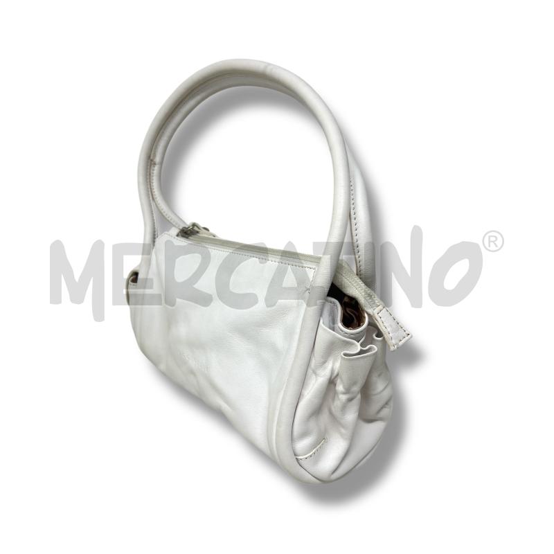 BORSA DONNA COCCINELLE PELLE BIANCA MANICO DOPPIO UNICO | Mercatino dell'Usato Rivoli 2