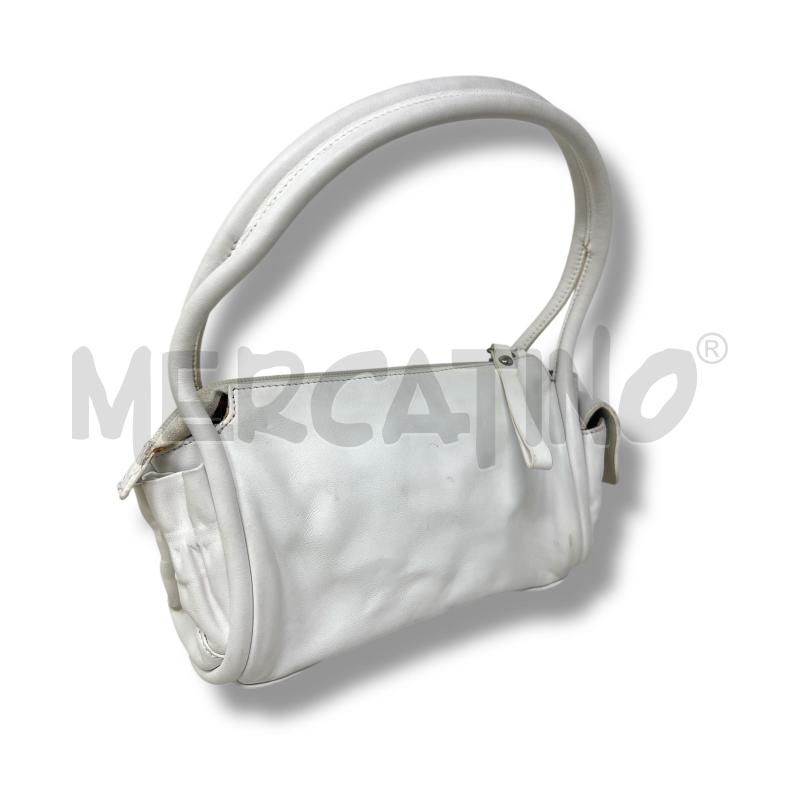 BORSA DONNA COCCINELLE PELLE BIANCA MANICO DOPPIO UNICO | Mercatino dell'Usato Rivoli 4