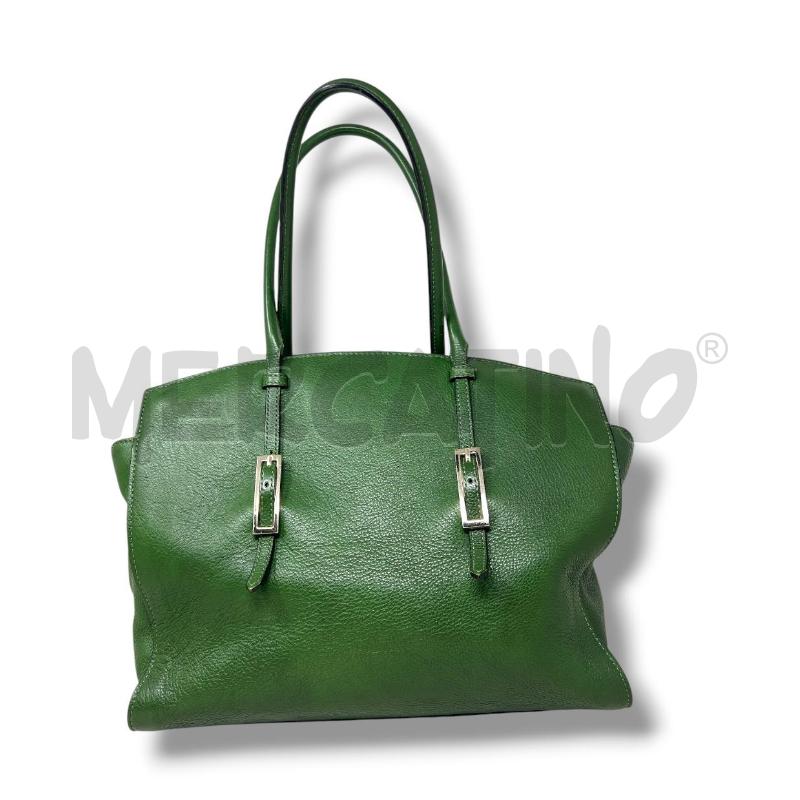 BORSA DONNA COCCINELLE VERDONE DETTAGLI SILVER | Mercatino dell'Usato Rivoli 3