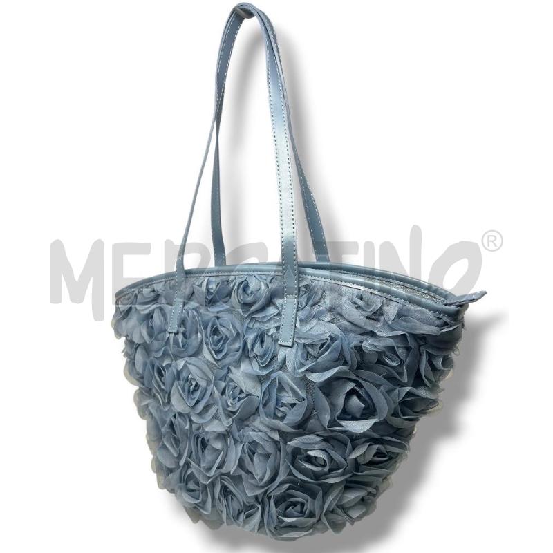 BORSA DONNA COVERI ACTIVE FIORI BLU | Mercatino dell'Usato Rivoli 2