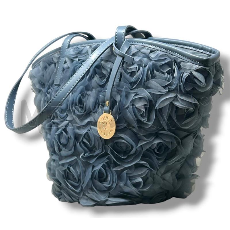 BORSA DONNA COVERI ACTIVE FIORI BLU | Mercatino dell'Usato Rivoli 4