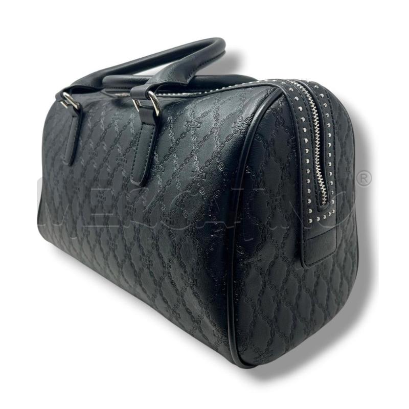 BORSA DONNA CULT NERA BAULETTO FANTASY CATENE MULTILOGO | Mercatino dell'Usato Rivoli 3