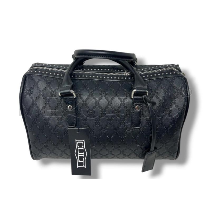 BORSA DONNA CULT NERA BAULETTO FANTASY CATENE MULTILOGO | Mercatino dell'Usato Rivoli 4